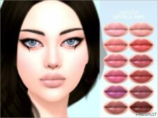 Sims 4 Female Makeup Mod: Lipstick A189 (Featured)