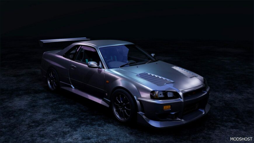 BeamNG Nissan Car Mod: Skyline R34 Kakashicustoms 0.32 (Featured)