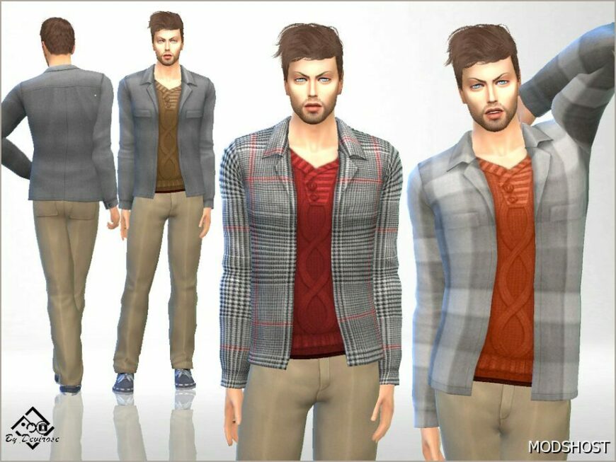 Sims 4 Elder Clothes Mod: Autumn Jacket (Featured)