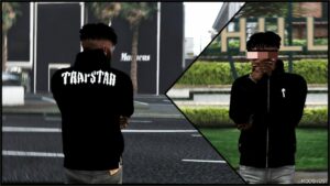 GTA 5 Player Mod: Trapstar Jacket for Franklin (Image #2)