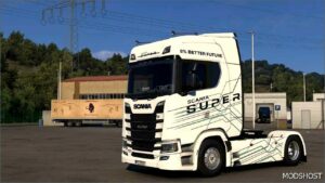 ETS2 Scania Part Mod: R&S NEW Bumper, Front Fender, Interior 1.50 (Featured)