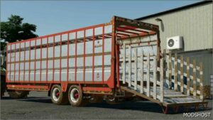 FS22 Mod: Broughan 28 Foot Animal Trailer (Image #4)