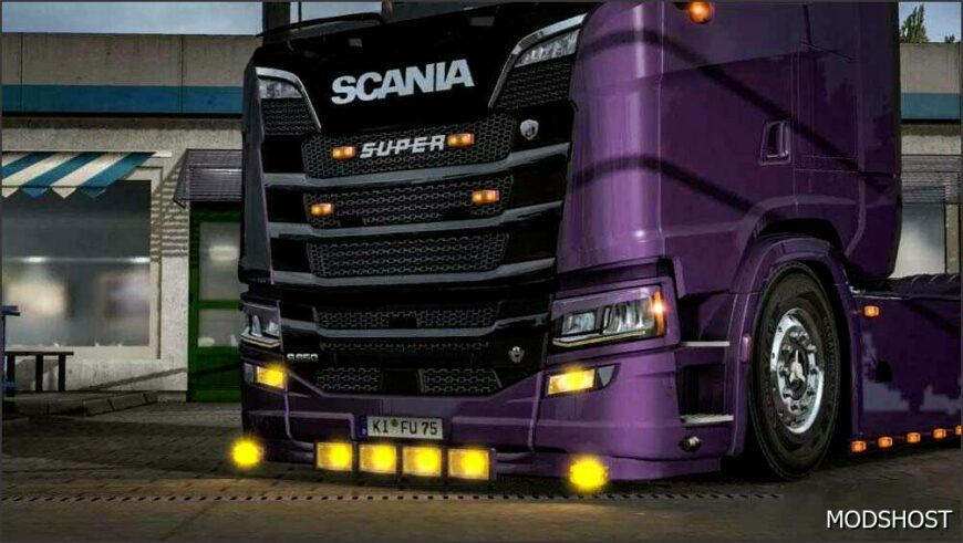 ETS2 Scania Part Mod: R-S 2016 Next GEN Holland Style Extended Bumper V2.0 1.50 (Featured)