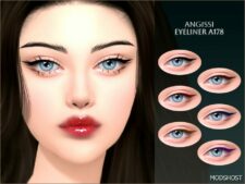 Sims 4 Eyeliner Makeup Mod: A178 (Featured)