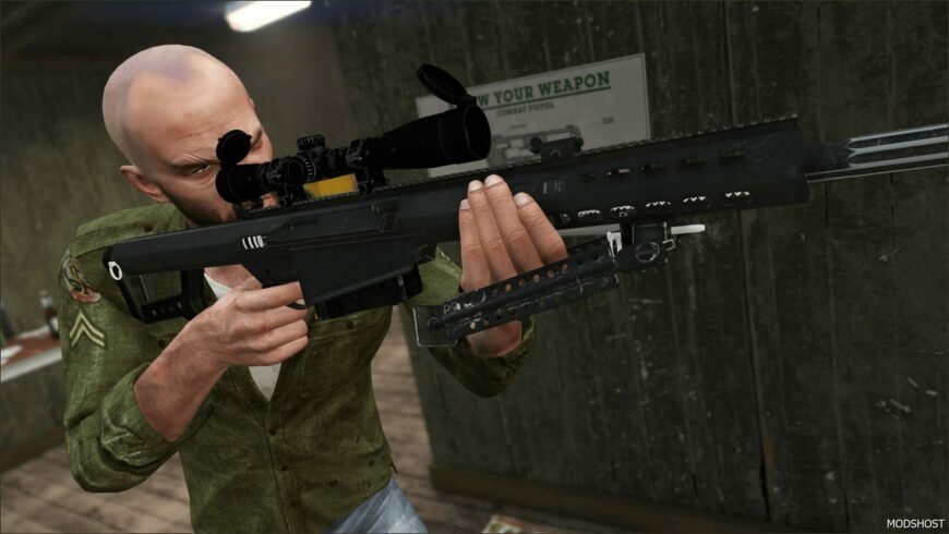 GTA 5 Weapon Mod: INS2 Barrett M107CQ V1.1 (Featured)