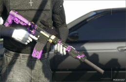 GTA 5 Weapon Mod: GAU 5A “Purple Yokai” CR | Utopia ART (Image #2)