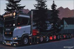 ETS2 Scania Truck Mod: Ludwig Scania R590 Lowcab+Trailer 1.50 (Image #3)