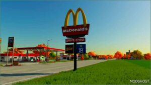 FS22 Placeable Mod: Mcdonald’s Drive-Thru Sign (Image #2)