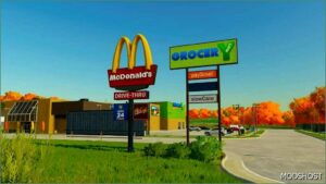 FS22 Placeable Mod: Mcdonald’s Drive-Thru Sign (Image #3)