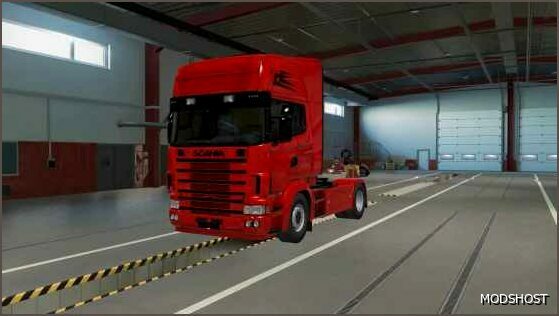 ETS2 Mod: Vabis Red R4 Skin 1.50 (Featured)