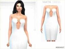 Sims 4 Elder Clothes Mod: Maya Dress (Featured)