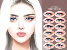 Sims 4 Eyeliner Makeup Mod: A181 (Featured)