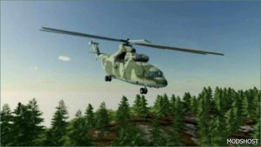 FS22 Helicopter Vehicle Mod: MI-26T Helicopter (Featured)