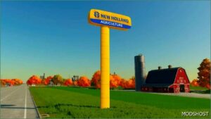 FS22 NEW Holland Mod: Placeable NEW Holland Dealer Signboard (Image #3)