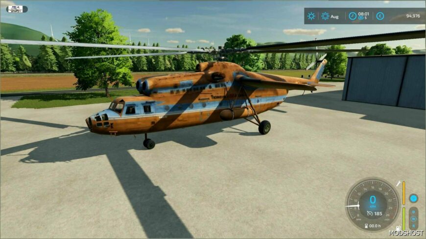 FS22 Helicopter Vehicle Mod: MI-6A Helicopter (Featured)