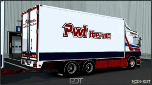 ETS2 Scania Truck Mod: 164G 580 + Trailer PWT Thermo V9.0 (Image #4)