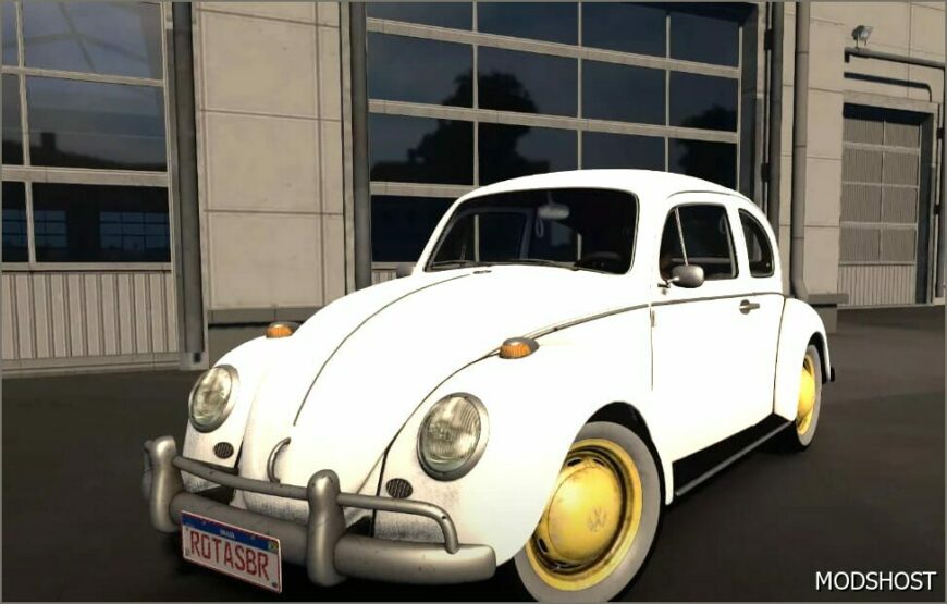 ETS2 Volkswagen Car Mod: VW Fusca 1967 Turbo 1.50 (Featured)