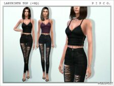 Sims 4 Party Clothes Mod: Labyrinth SET (Featured)