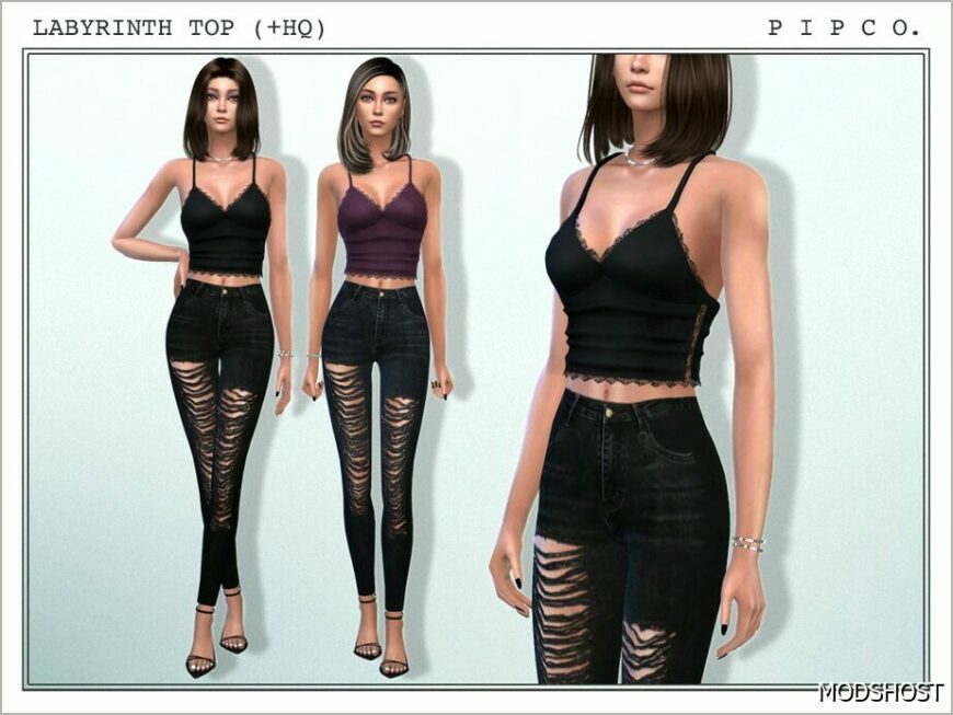 Sims 4 Party Clothes Mod: Labyrinth SET (Featured)