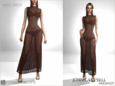 Sims 4 Dress Clothes Mod: Kloe Dress (Featured)