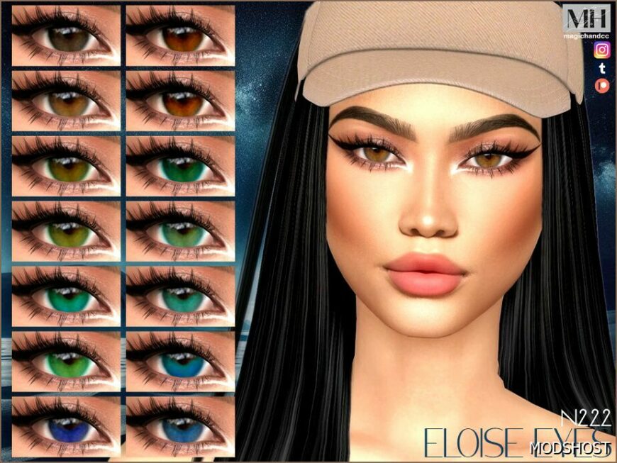 Sims 4 Mod: Eloise Eyes N222 (Featured)