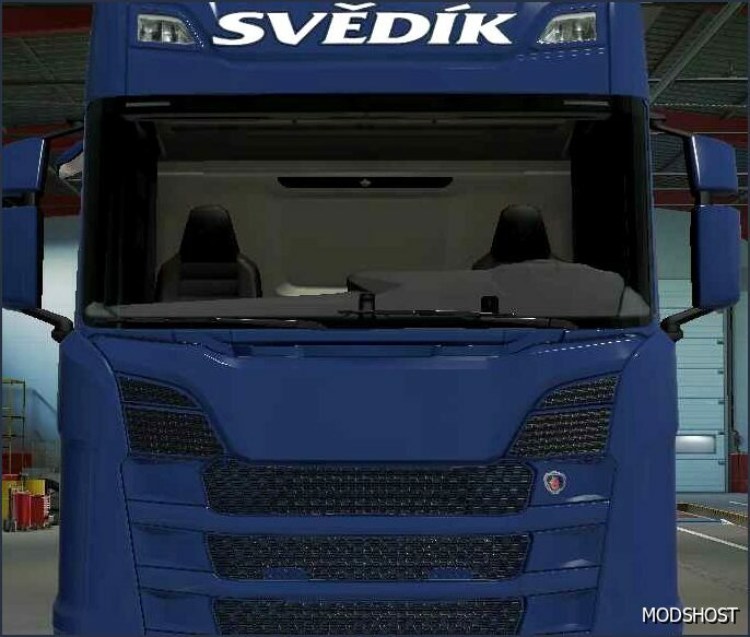 ETS2 Scania Mod: Svedik S.R.O. Skin for Scania S (Featured)