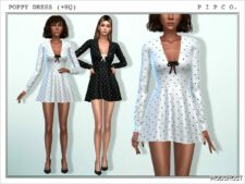 Sims 4 Everyday Clothes Mod: Poppy Dress. (Featured)