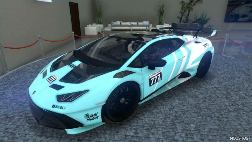 GTA 5 Lamborghini Vehicle Mod: Huracan STO Illegal Night (Featured)