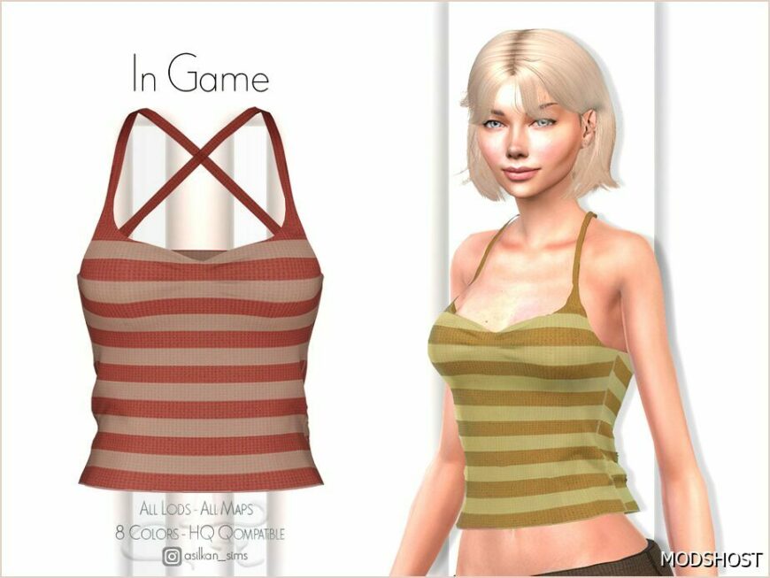 Sims 4 Female Clothes Mod: Arabella Blouse – ACN 472 (Featured)