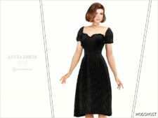 Sims 4 Female Clothes Mod: Lucia Dress (Image #2)