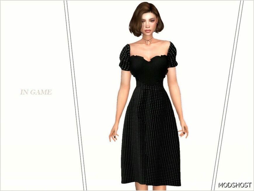 Sims 4 Female Clothes Mod: Lucia Dress (Featured)