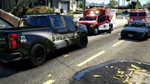 GTA 5 Vehicle Mod: Fire Rescue Replacement Pack (LOS Santos County & Blaine County) (Image #4)