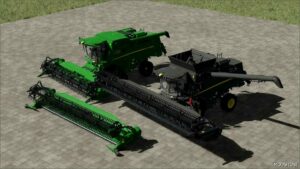 FS22 John Deere Combine Mod: T-Series and 600X Headers V1.3 (Image #3)