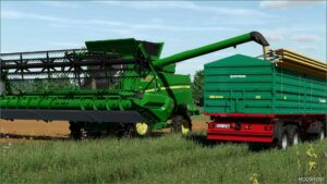 FS22 John Deere Combine Mod: T-Series and 600X Headers V1.3 (Featured)