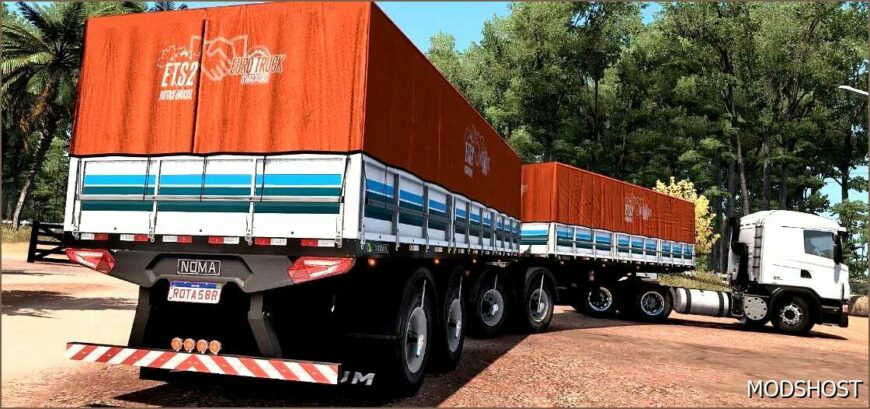 ETS2 Trailer Mod: Randon NEW R Graneleira 1.50 (Featured)