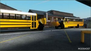 GTA 5 Vehicle Mod: 1999 International 3800 School Bus Addon ELS Support (Featured)