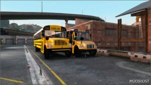 GTA 5 Vehicle Mod: 1999 International 3800 School Bus Addon ELS Support (Image #5)