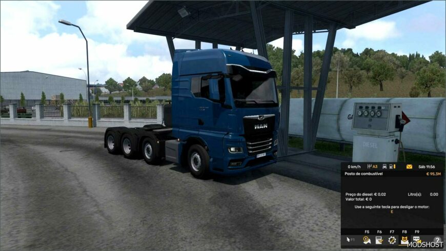 ETS2 Mod: Free Fuel in The Garage 11 08 2024 1.50 (Featured)