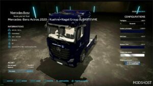 FS22 Mercedes-Benz Truck Mod: Mercedes Actros 2020 Kuehne + Nagel Group (Image #5)