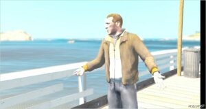 GTA 5 Player Mod: Niko Bellic with CS and IG Facial Anims Replaces Micheal V1.1 (Image #4)