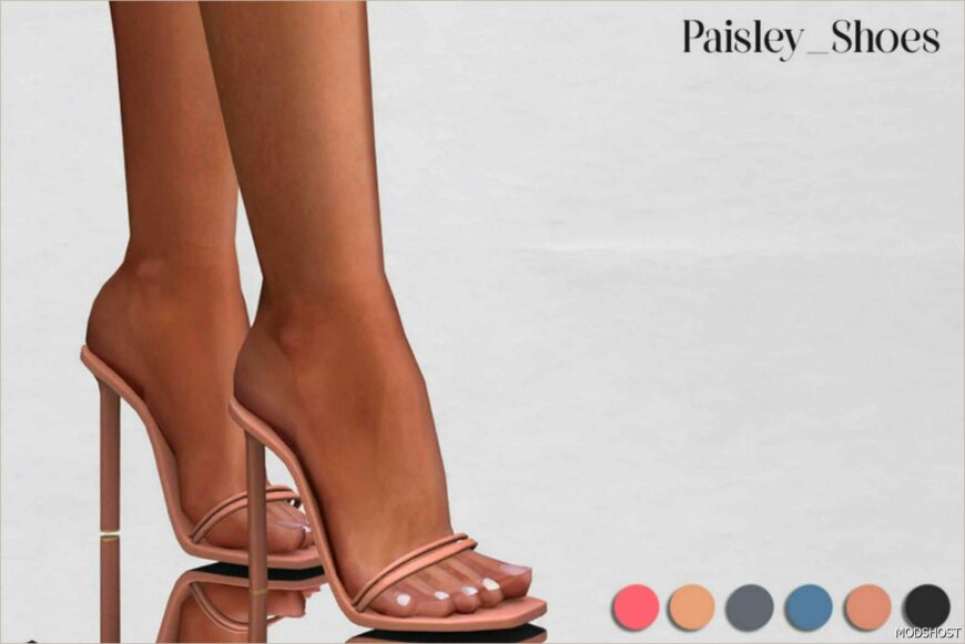 Sims 4 Female Mod: Paisley Shoes (Featured)