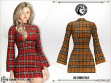 Sims 4 Female Clothes Mod: Melody Dress (Image #2)