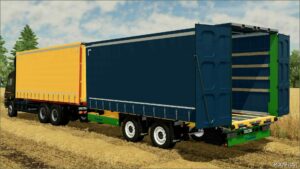 FS22 Kamaz Mod: 6520 Curtain Truck & Krone Tandem Profiliner Trailer (Image #2)