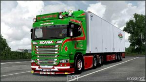 ETS2 Scania Truck Mod: R580 JAN Mues+Trailer V6.0 1.50 (Featured)