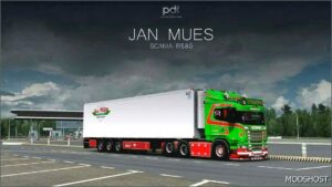 ETS2 Scania Truck Mod: R580 JAN Mues+Trailer V6.0 1.50 (Image #5)