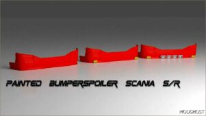 ETS2 Scania Part Mod: Painted Bumper Spoiler for Scania Next GEN S/R V1.1 (Image #2)