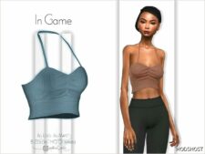 Sims 4 Elder Clothing Mod: Juliette Crop-Top – ACN 474 (Featured)