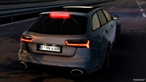 ETS2 Audi Car Mod: RS6 C7 Avant 2016 V1.5 1.51 (Image #4)