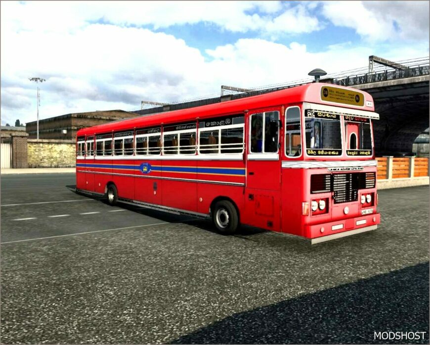 ETS2 Bus Mod: Lanka Ashok Layland Paint GO 2 (Featured)