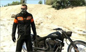 GTA 5 Player Mod: Harley Davidson Leather Jacket for Trevor (Image #2)